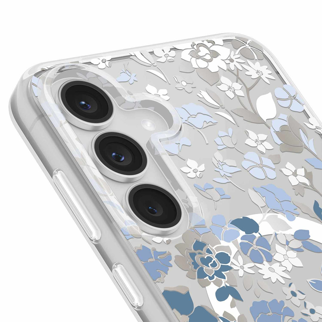 Kate Spade | Protective Case w/MagSafe for Samsung Galaxy S25 FE - Flowerbed Blue | KS058940