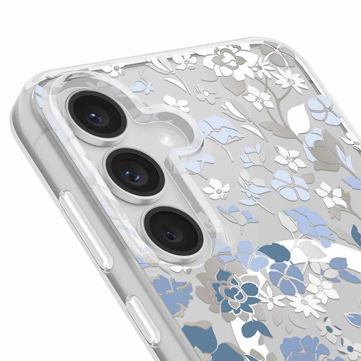 Kate Spade | Protective Case w/MagSafe for Samsung Galaxy S25 FE - Flowerbed Blue | KS058940
