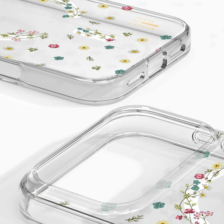 Ideal of Sweden | MagSafe Mid Case Petite for iPhone 17 Pro - Clear Floral | IDCLCMSB-I2561P-507