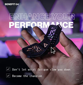 DeltaHub | Carpio G2.0 Mouse Wrist Pad Right / Large / Black | GCR-L-BL-R