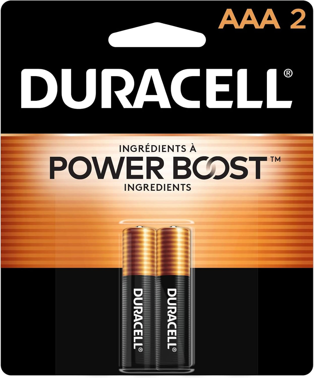 Duracell | Coppertop AAA Alkaline Battery Pack of 2 | MN2400B2Z