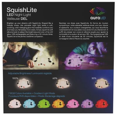 Aura | Tzumi LED Night Light - Sheeplite | 9559