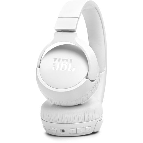 JBL | Tune 670NC On-Ear Headphones  Wireless Active Noise-Cancelling - White | JBLT670NCWHTAM