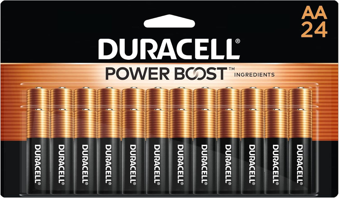 Duracell | Coppertop Double AA Batteries with Power Boost Ingredients 24 Count - 1 Pack | MN1500B24Z
