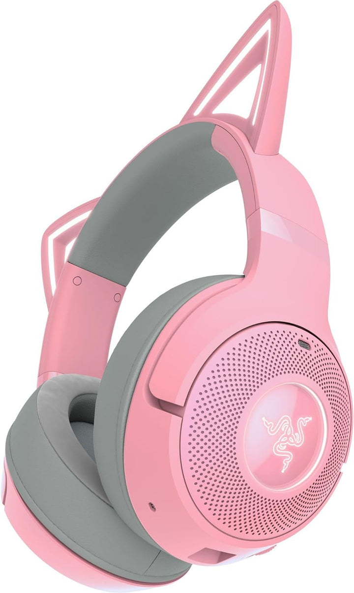 Razer | Kraken Kitty Edition V2 Chroma Wireless Over-Ear Gaming Headset - Quartz | RZ04-04860100-R3U1