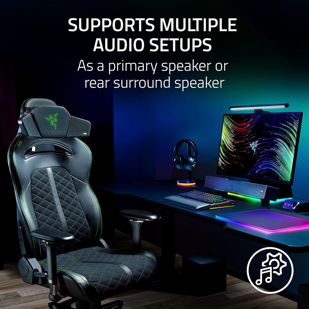 Razer | Clio Wireless Speaker Head Cushion THX Spatial Audio Enabled Integrated Near Field Dual Speakers  - Black | RC81-04350101-R3U1