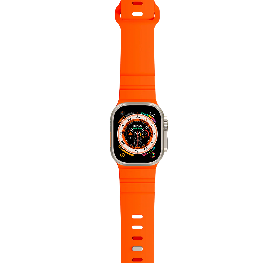 LOGiiX | Sport Strap for Apple Watch 44/45/46/49mm - Orange | LGX-14026