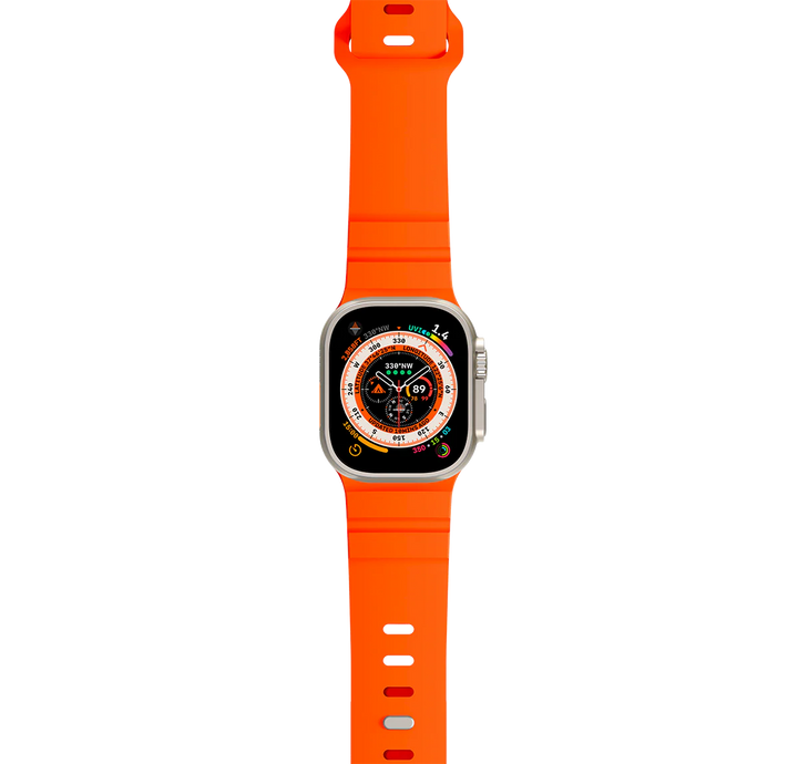 LOGiiX | Sport Strap for Apple Watch 44/45/46/49mm - Orange | LGX-14026