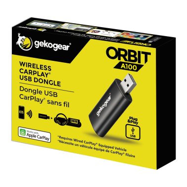 myGEKOgear | Wireless Adapter for Apple CarPlay - Black | 15-12814