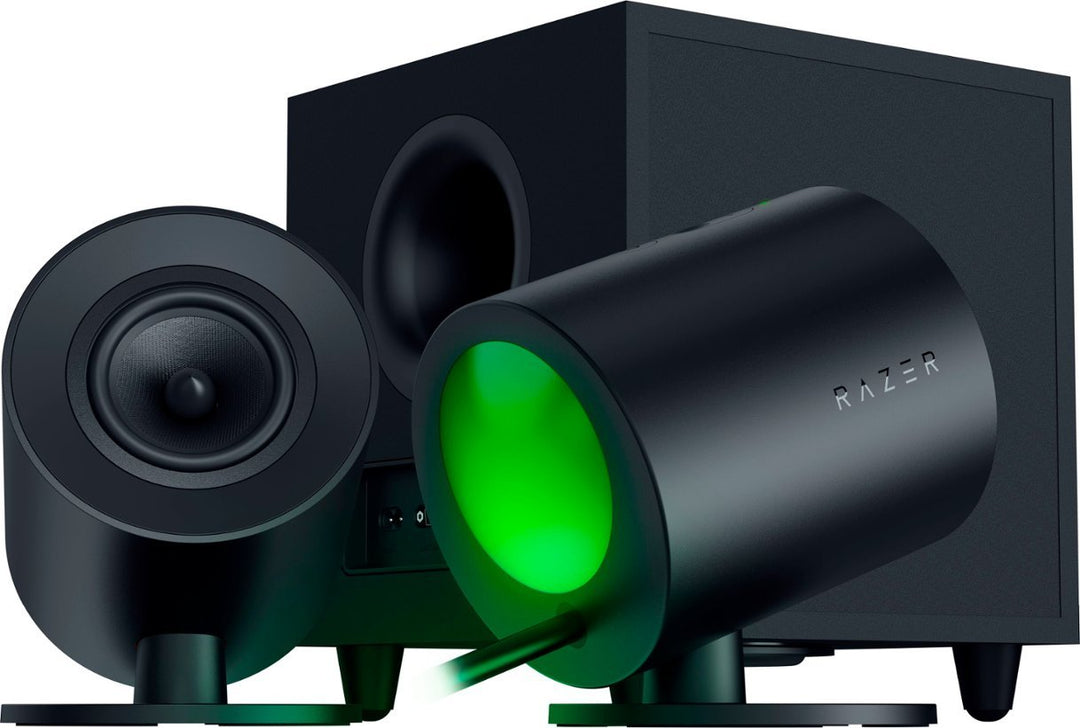 Razer | Nommo V2 - Full Range 2.1 PC Gaming Speakers w/ Wired Sub (3pcs) - Black | RZ05-04750100-R3U1