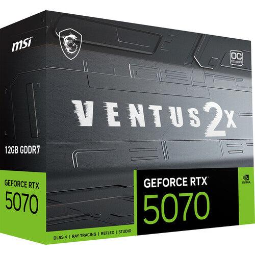 MSI | GeForce RTX 5070 VENTUS 2X OC 12GB GDDR7 192bit PCIE Retail | G5070-12V2C
