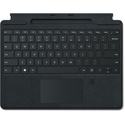 Microsoft | Surface Pro 8 Signature Keyboard with Fingerprint Reader - Black | 8XG-00001
