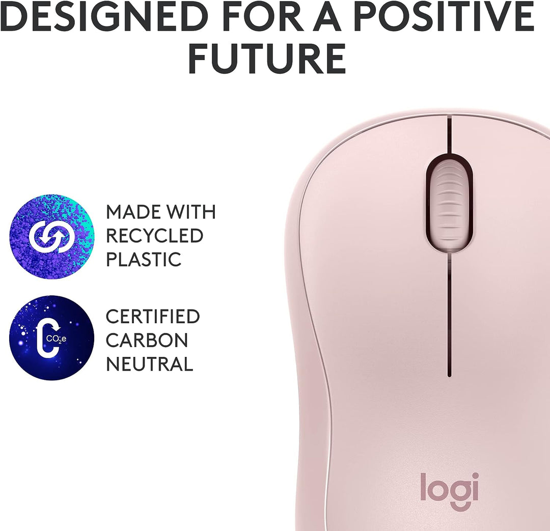 Logitech | M240 Silent Wireless Bluetooth Mouse - Rose | 910-007117