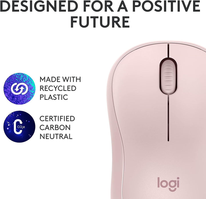 Logitech | M240 Silent Wireless Bluetooth Mouse - Rose | 910-007117