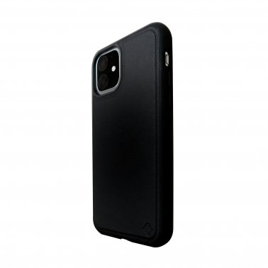 /// Uunique London | Nutrisiti Eco Leather Case iPhone 11 / XR - Black (Black Olive) | 15-05067