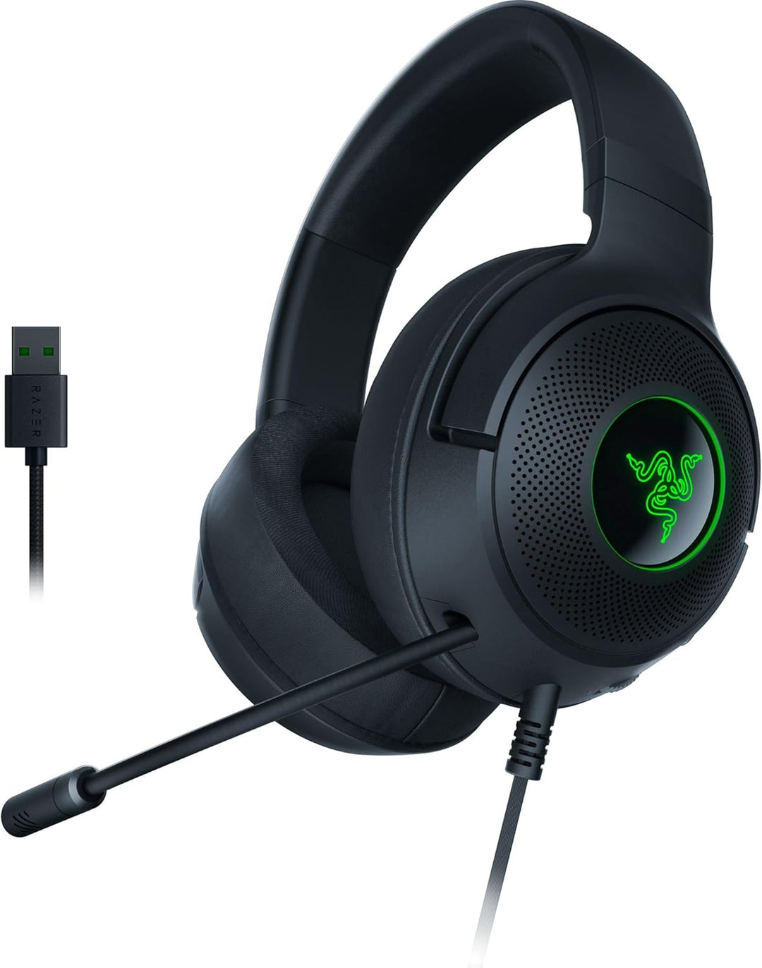 Razer | Kraken Kitty V3 X Wired Over-the-Ear Gaming Headset for PC, PlayStation, Nintendo Switch, Steam Deck & Smartphone - White | RZ04-05350300-R3U1