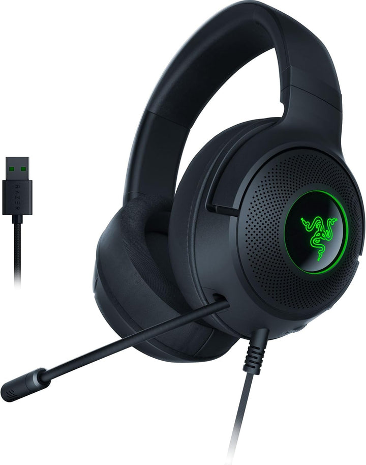 Razer | Kraken Kitty V3 X Wired Over-the-Ear Gaming Headset for PC, PlayStation, Nintendo Switch, Steam Deck & Smartphone - White | RZ04-05350300-R3U1