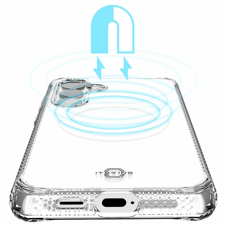 Itskins | Samsung Galaxy S24 - Hybrid_R Clear Case w/ MagSafe - Transparent | 120-7947