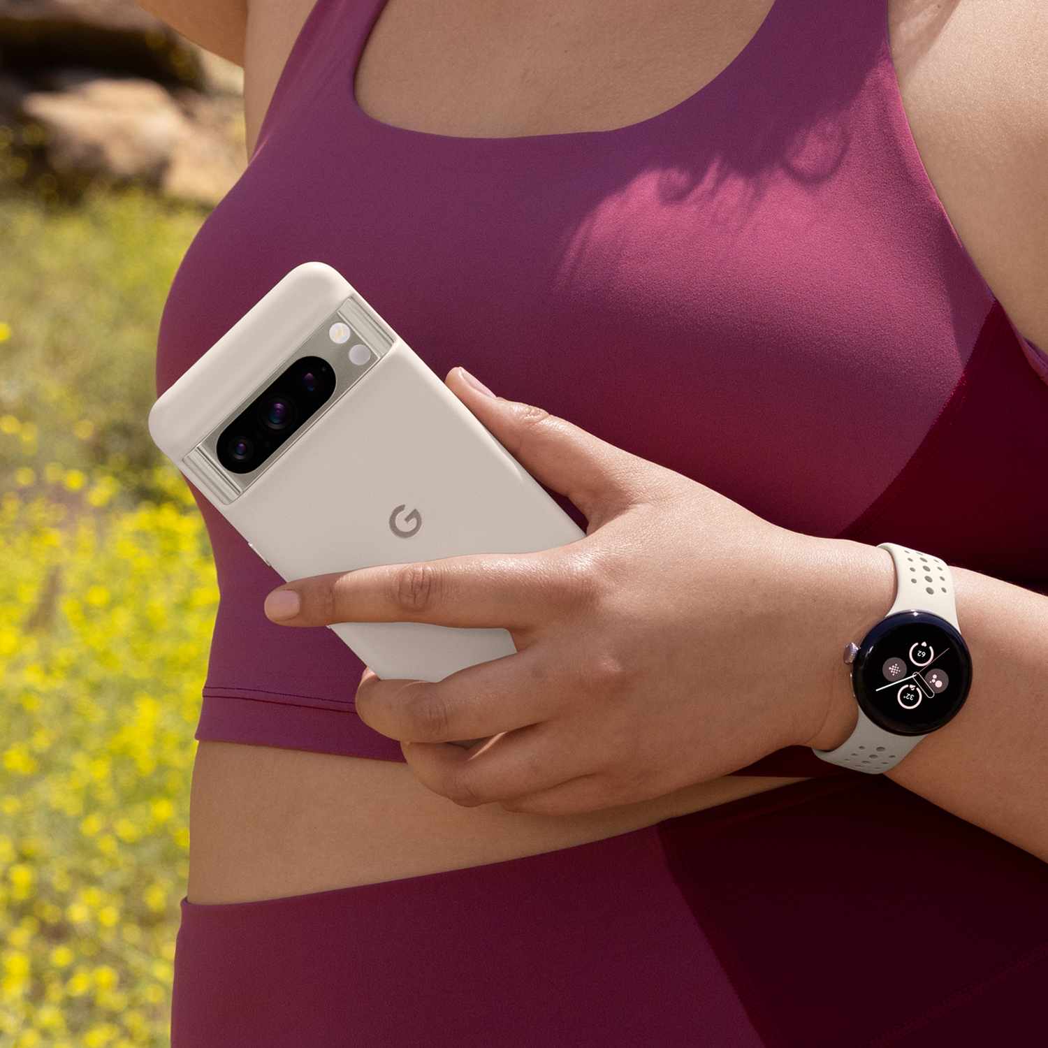 Google | OEM Silicone Case Pixel 8 Pro - Porcelain | 120-7750