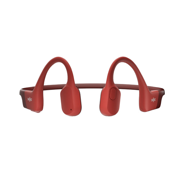 Shokz | OpenRun Bluetooth Headset with Mic Bone Conduction - Red