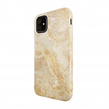Uunique London | iPhone 11  / XR - Nutrisiti Eco Printed Marble Back Case - Beige (Beige Marble) | 15-05117