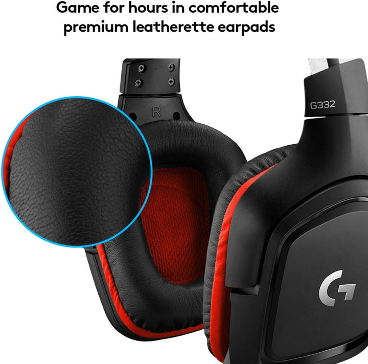 Logitech | G332 Gaming Headset with Microphone - Black | 981-000755