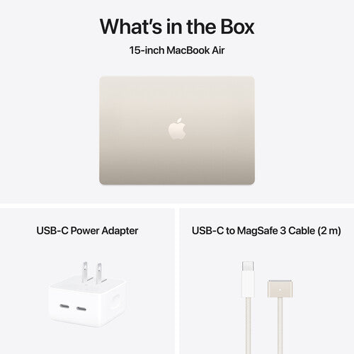 //// Apple | MacBook Air 15" M4 chip with 10-core CPU 16GB 256GB SSD - Starlight | MW1J3LL/A