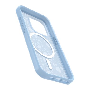 Otterbox | Symmetry w/ MagSafe Clear Series Case iPhone 15 Pro - Blue (Dawn Floral) | 15-11759