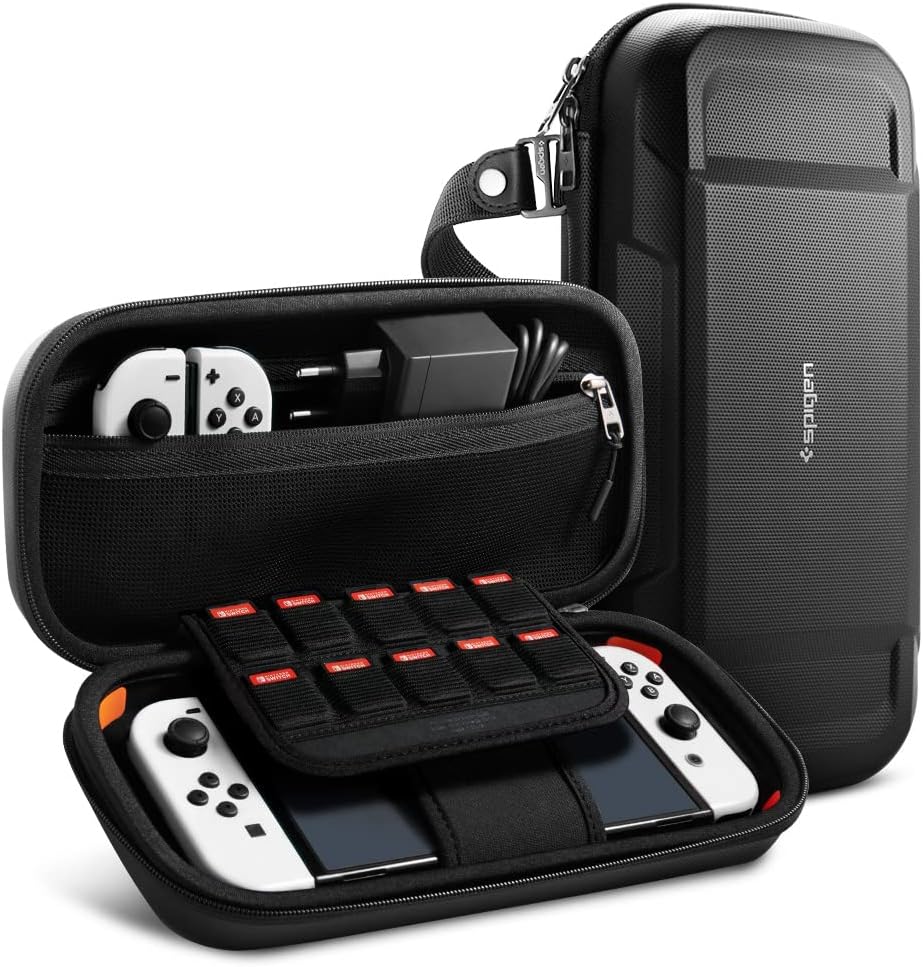 Spigen | Rugged Pro Pouch Case for Nintendo Switch/OLED - Black | SGPAFA04021