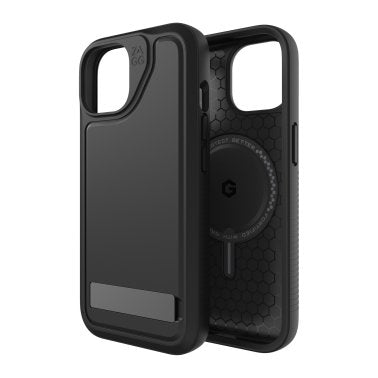 ZAGG GEAR4 | Everest Snap Kickstand Case iPhone 16e/15/14/13 - Black | 15-11643