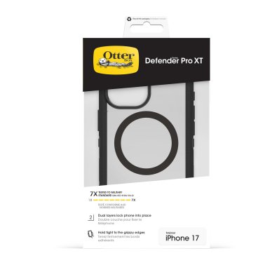 OtterBox | Defender Pro XT iPhone 17 w/MagSafe + Camera Control Case - Black Dark Side | 77-98439