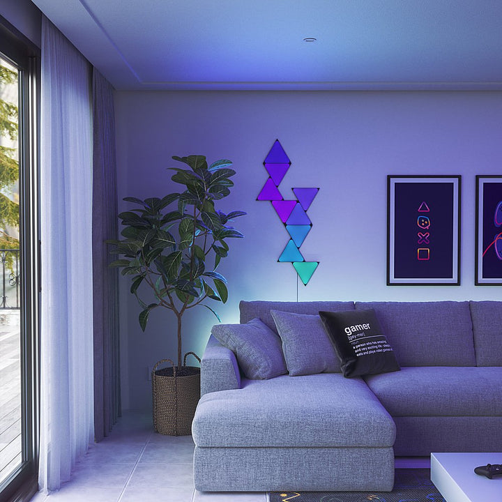 Nanoleaf | Shapes - Ultra Black Triangles Smarter Kit NL47-0103TW-9PK