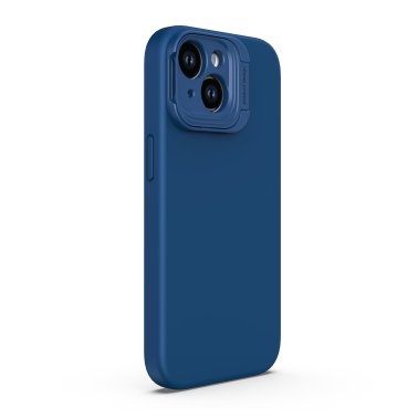 SO Uunique Liquid | Silicone MagSafe Stand Case iPhone 15 - Navy Blue | 15-11348