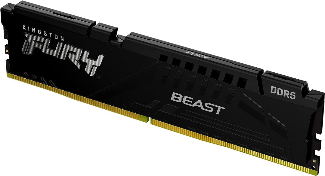 Kingston | Memory 32GB 4800MHz DDR5 CL38 UDIMM Kit of 2 - Black | KF548C38BBK2-32