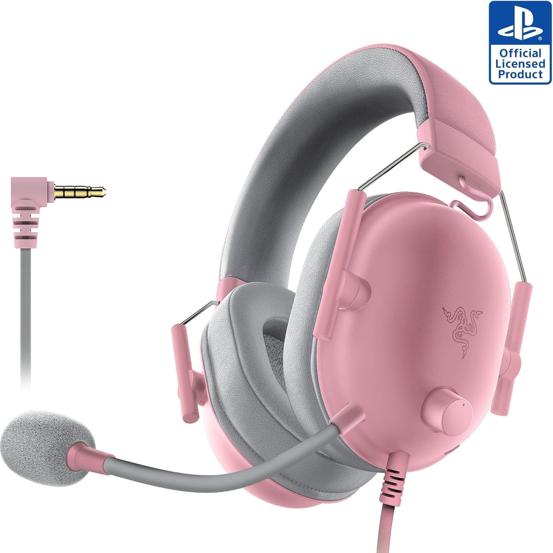 Razer | BlackShark V2 X Headset PS5 for PS5, Xbox Series X, PC, Switch via 3.5 mm Jack - Quartz Pink |  RZ04-03241400-R3UA
