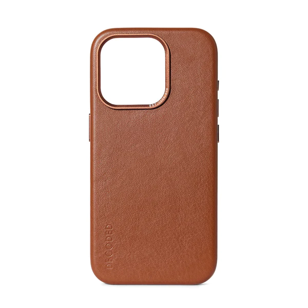 //// Decoded | Leather Backcover for iPhone 15 Pro Max - Tan | DC-D24IPO15PMBC1TN