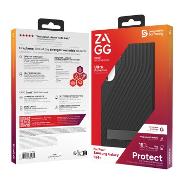 ZAGG GEAR4 | Denali Kickstand Case Samsung Galaxy S24+ - Black | 15-12380