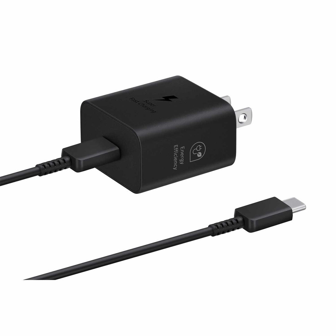 Samsung | Travel Adapter with USB-C to USB-C Cable 25W - Black | 101-1577