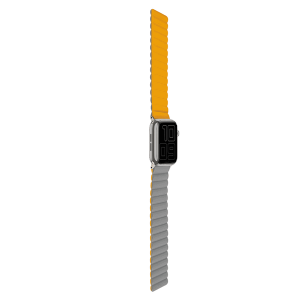 LOGiiX | Vibrance Link Apple Watch Band 42/44/45mm - Mustard Yellow/Grey | LGX-13509