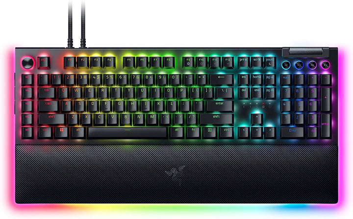 Razer | BlackWidow V4 Pro HyperSpeed Mechanical Gaming Keyboard w/Chroma RGB (Green Switch)  | RZ03-04680200-R