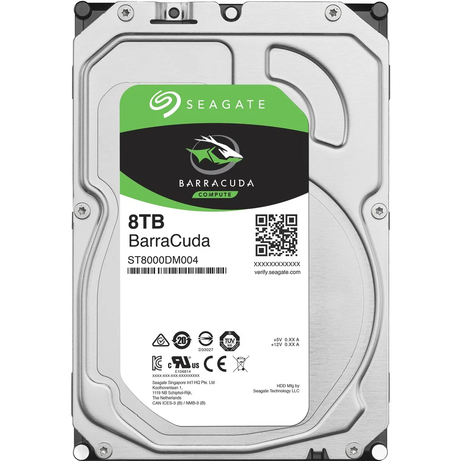 Seagate | Barracuda 8TB 3.5" 7200RPM SATA Desktop Internal Hard Drive | ST8000DMZ04