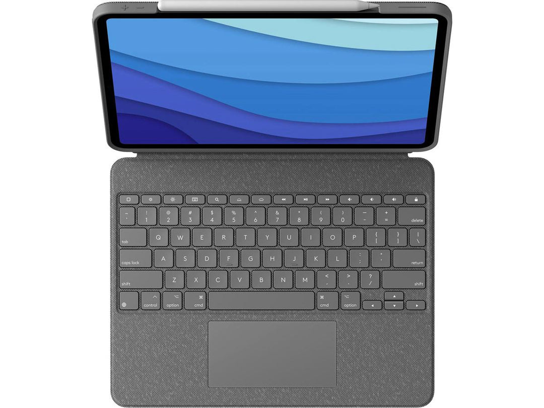 Logitech | Combo Touch  iPad Pro 12.9 Case 3/4/5th Gen Keyboard Case Oxford Gray |  920-010097
