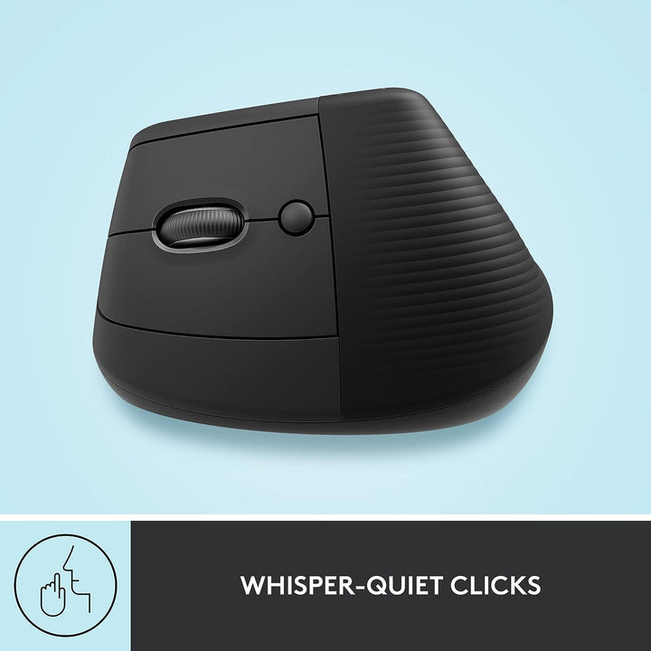 Logitech | Lift Vertical Ergonomic Mouse - Left Handed - Graphite | 910-006467
