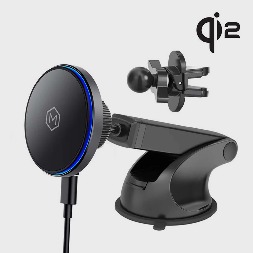 Mighty Mount | Mag Switch Qi2 Wireless Car charger Mount Combo with vent and dash Base | M2050-55