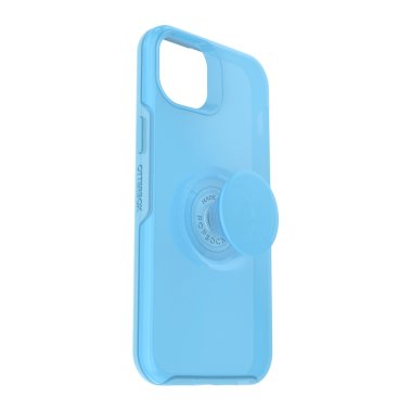 //// Otterbox | Otterbox + POP Symmetry Clear Series Case for iPhone 14 Plus - Blue (You Cyan This) | 77-88783