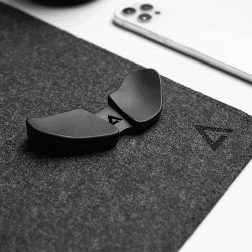 DeltaHub | Carpio 2.0 Mouse Wrist Pad Right - Small Black | CR-S-BL-R