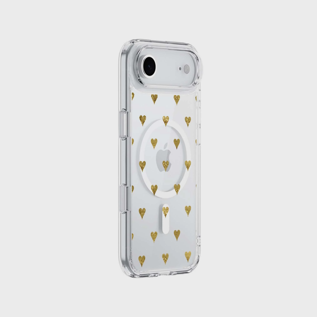 Caseco | Gold Hearts iPhone 17 Air - Hearts | ED24E6-GH