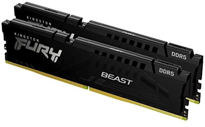 Kingston | Beast 32GB DDR5-6000 CL30 Dual Channel Kit (2x 16GB) - Black | KF560C30BBEK2-32