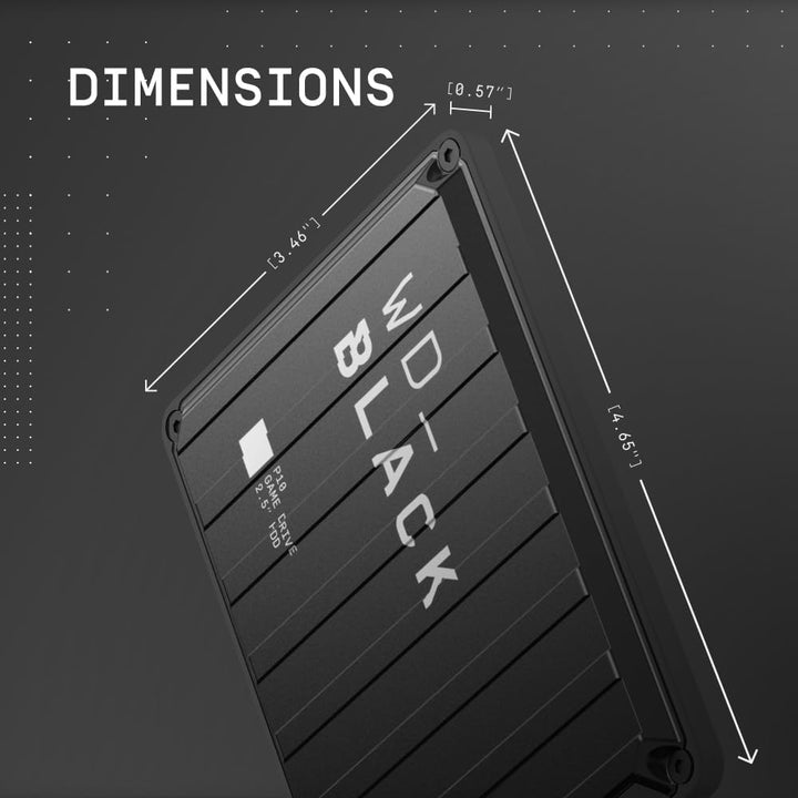 Western Digital | Game Drive  5TB P10 Compatible with PS4, Xbox One, PC, & Mac - Black | WDBA3A0050BBK-WESN