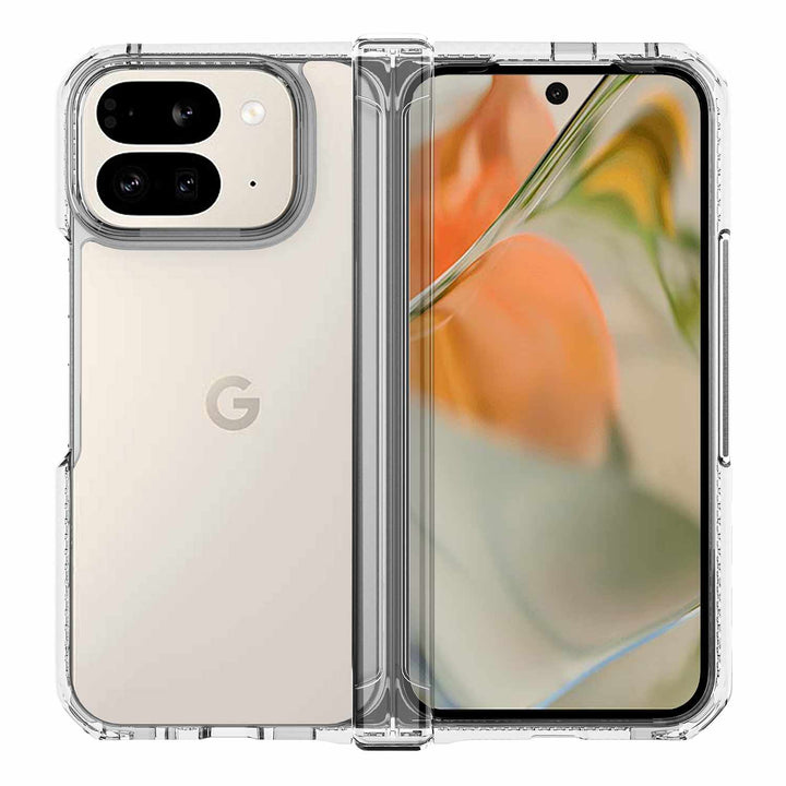 ITSKINS | Hybrid_R Hinge Case for Google Pixel 10 Pro Fold - Clear | GGXFHYICLTRSP